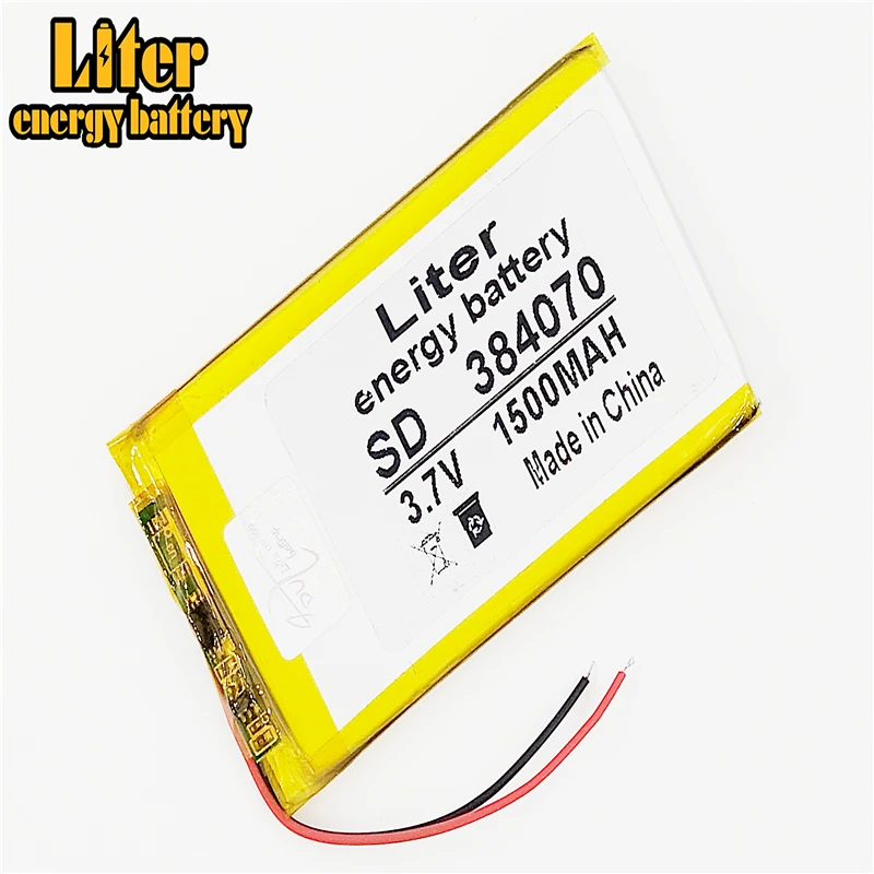 3 7 V 1500mAH 384070 PLIB (полимерный литий ионный/литий ионный аккумулятор) для умных часов