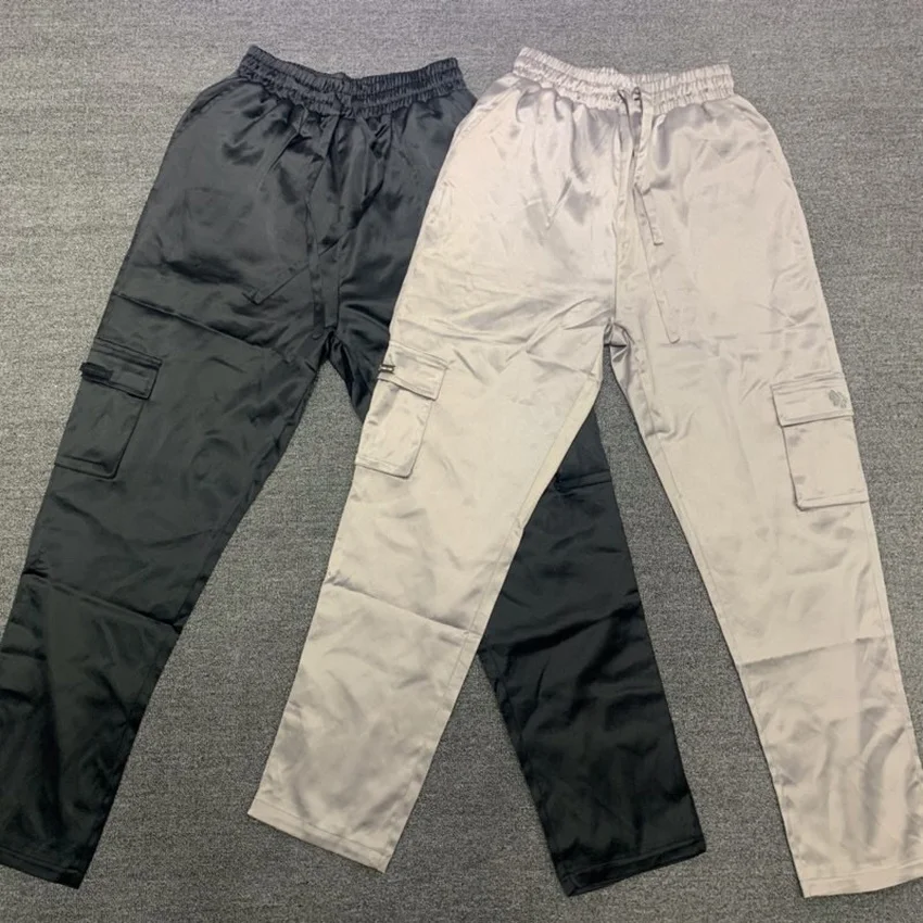 

Homme + Femme Pants Men Women 1:1 High-Quality Drawstring Reflective Cargo Tailoring Homme Femme Overalls