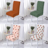 fruit line grid p slipcovers seat cover protector decoration washable chairs covers print multifunctional universal printed pa