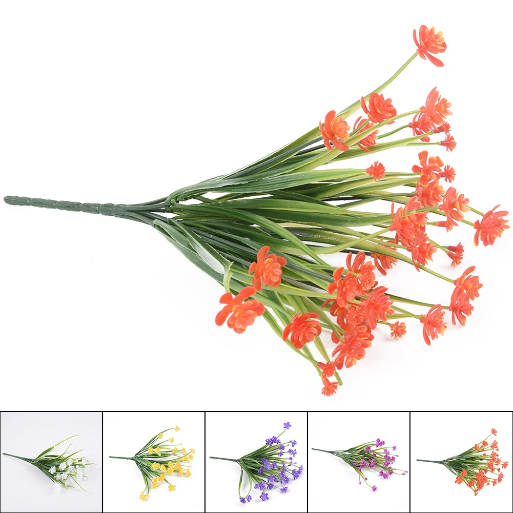 Пластик 35 см длина цветы 49 голова Свадьба домашний декор искусственные нарциссы