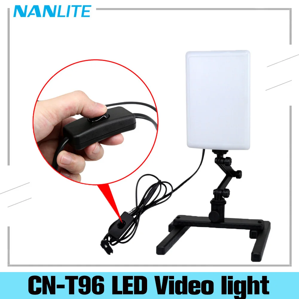 

NanGuang LED Photo Light Lamp CN-T96 Kit 220V Photographic Lighting with Stand Set Mini Shooting Table & Background Paper Kit