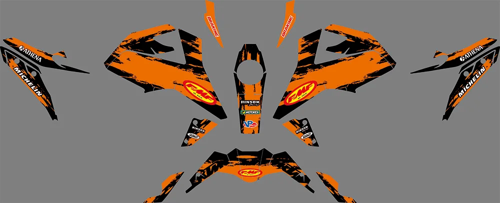 

Наклейки для KTM Duke 125 390 Duke125 Duke390 2017 2018 2019 2020 полный мотоциклетная команда Фоны Графика комплект