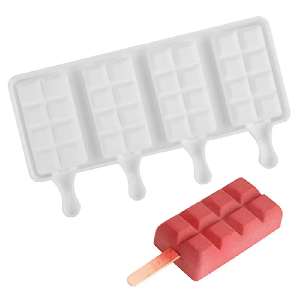 

DlY Silicone Cake Mold Baking Tools 4 Cell Jelly Chocolate Ice Cream Bakeware Maker Mold Tray Baking Cake Mold Chocolate Mold
