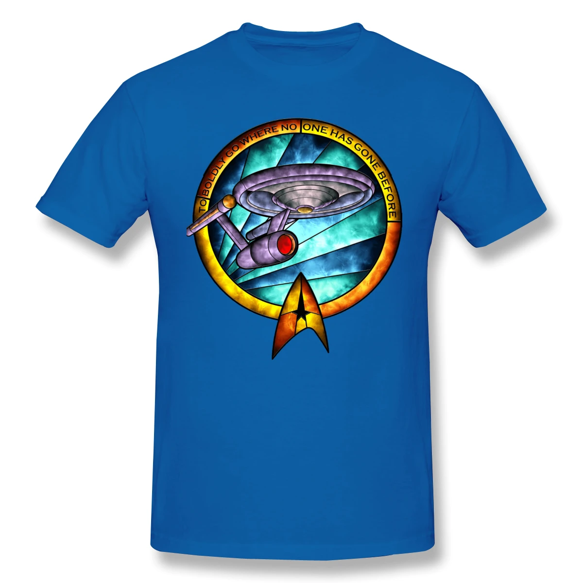 

Man Trek And The Stars DiscoveryShip Stained Glass Portrait PulloverSweatshirt RbpartnerprogramStar Discovery Everyday Casual