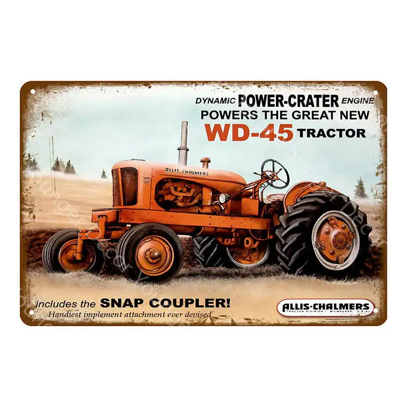 Farmall сельскохозяйственные тракторы металлические оловянные знаки