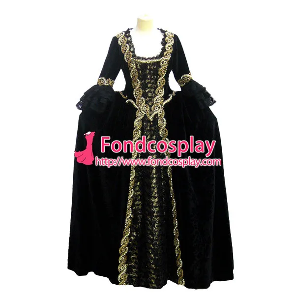 

Victorian Rococo Medieval Gown Ball Dress Gothic Evening Dress Cosplay Costume Tailor-made[G956]