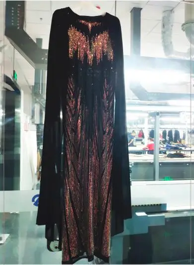 Wedding party sequins Arabian Muslim women Turkish fashion dress | Тематическая одежда и униформа