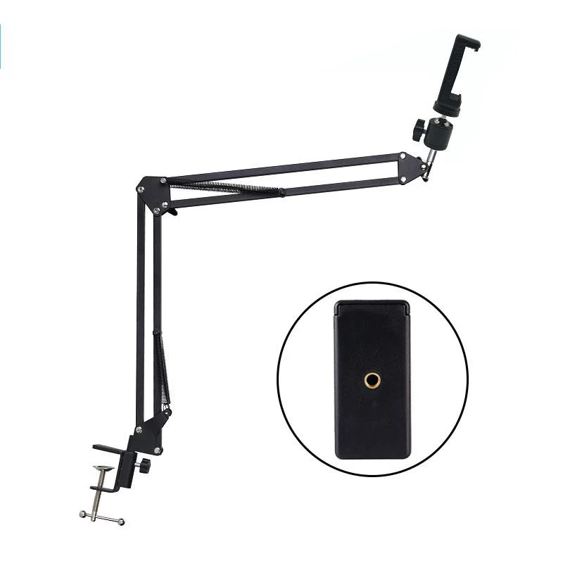 

2021 New Foldable Long Arm Stand Holder Universal Metal Bracket For Xiaomi Huawei Lazy phone Bed Desktop