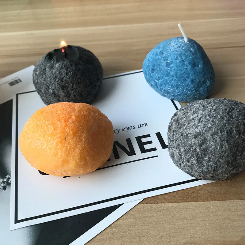 

New Stone Candle Silicone Mold Soap Silica Gel DIY Aroma Gypsum Plaster Silicon Mould Cake Tools
