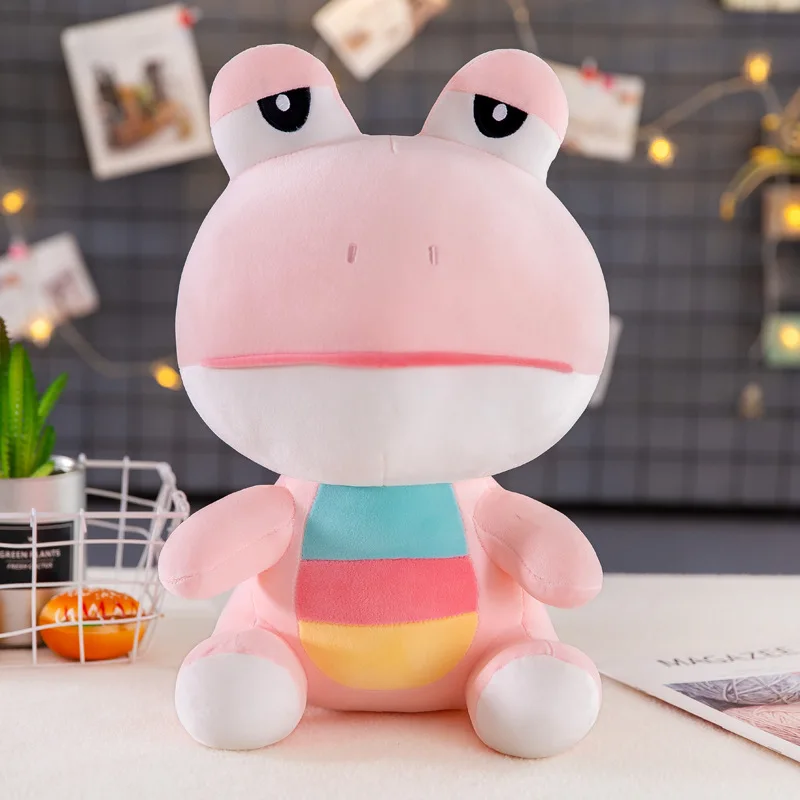 

Cute frog prince plush toy Cartoon Frog Stuffed doll Cute Sofa Pillow Baby Sleeping Appease Toys Kids Birthday Christmas Gifts