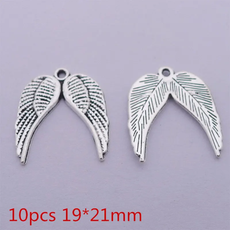 

30PCS/Lot Angel Wings Connector Pendants,For Women DIY Necklaces Bracelets Handmade Earrings Accessories,Charms Jewelry Makeing