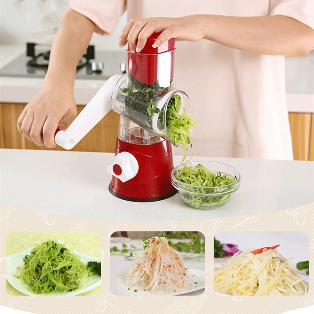 

Detachable Round Slicer Vegetable Cutter Graters Potato Carrot Cheese Shredder Vegetable Chopper Meat Grinder Kitchen Tool