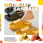 Универсальные быстросохнущие утолщенные Нескользящие сандалии, домашние тапочки на толстой подошве, обувь для ванной, летние пляжные сандалии