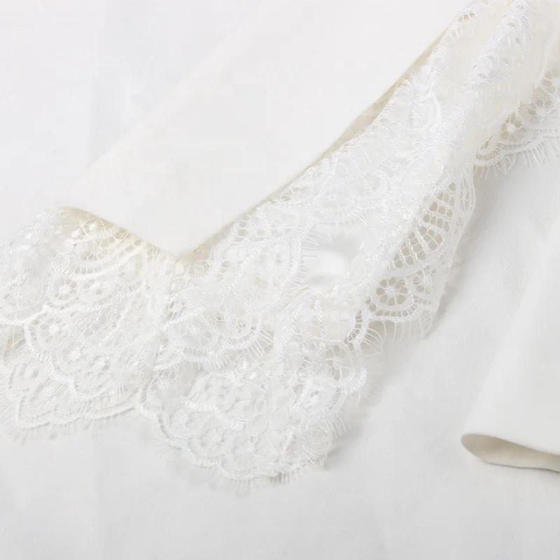 

Latest Design Ladies White Tuxedo Suits Lace Cape Women Blazer Pants two-piece Suit