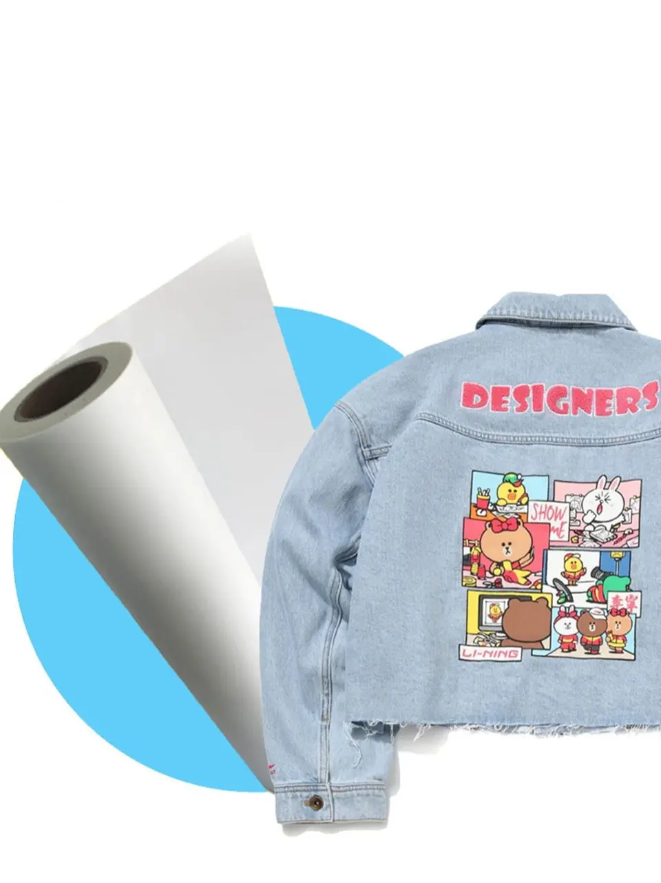 

21/30/CM*100M DTF PET Transfer Film For DTF Direct Transfer Film Printing On T-shirt PET Film Roll For Heat Transfer For Epson