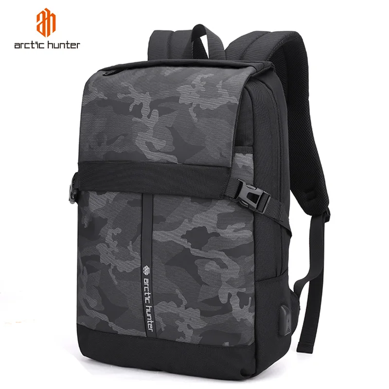 

ARCTIC HUNTER Backpacks for Men Outdoor Travel Computer Bags Bagpacks USB Charging Socket Backpack Multifunction Male Laptop Bag