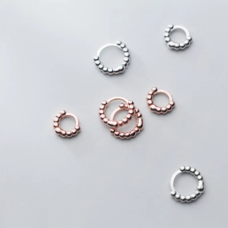 Женские серебряные серьги-кольца Trustdavis серьги-Обручи из серебра 925 пробы с