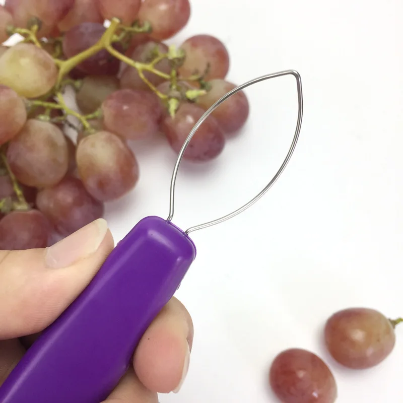 

1PC Grape Peelers 2 Stainless Steel Rings Fruit Peeler Double-headed Use Grape Peeled Tool Kitchen Gadgets And Accessories