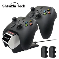 charging station for x box series x s controller charging stand with 2 batteries fast charging cable