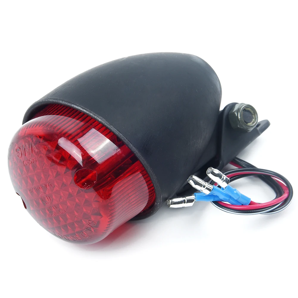 3 провода алюминиевый сплав 84*49 мм 38 задний фонарь черный корпус мотоцикла для Harley