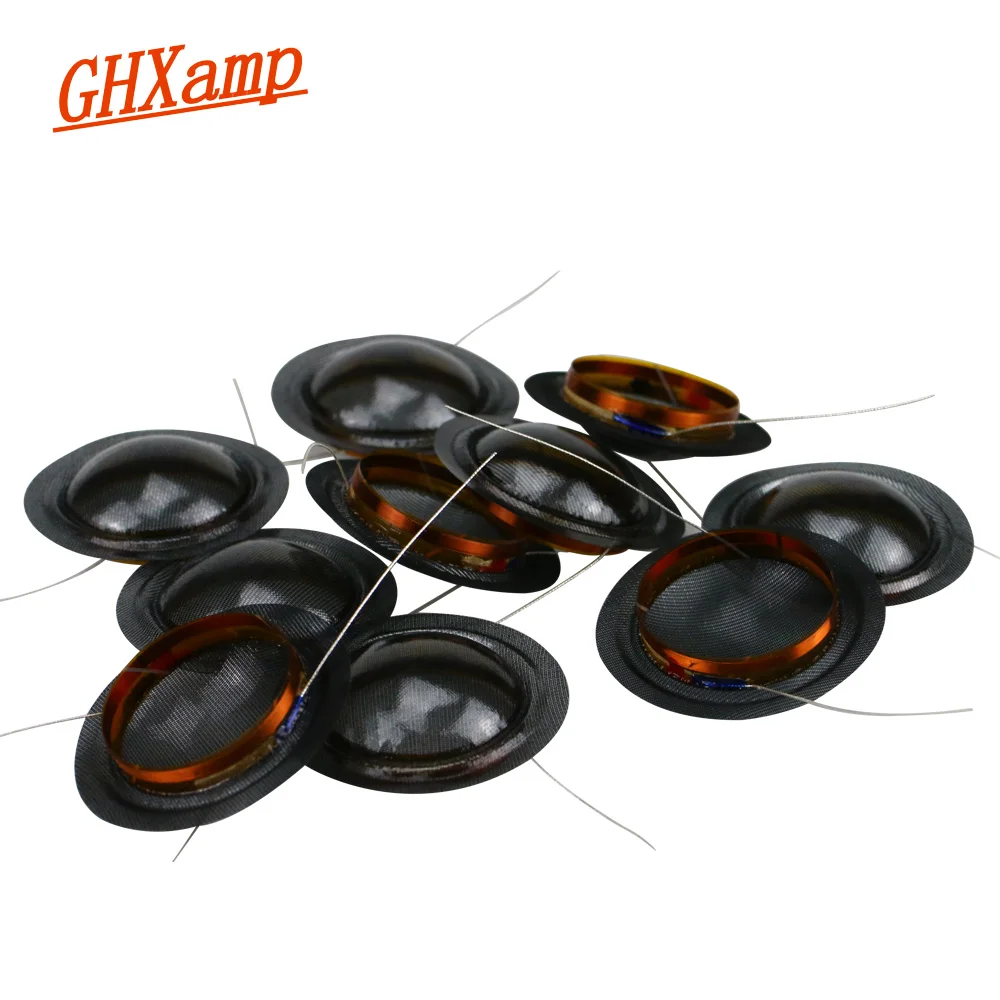 Bobina de Voz Translúcida de Cristal Diafragma de Buzina Pinça de 19.43mm Promoção Núcleos Película Redondo Faça Você Mesmo 8ohm 10 Peças 19 Fio
