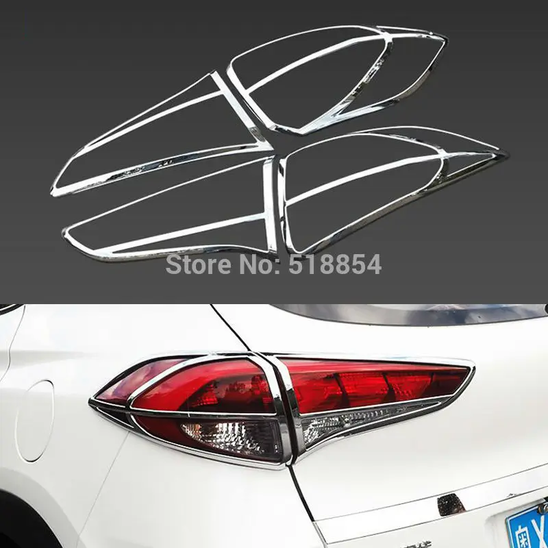 Аксессуары подходят для 2015 2016 2017 HYUNDAI TUCSON TL хром передняя и задняя искусственная