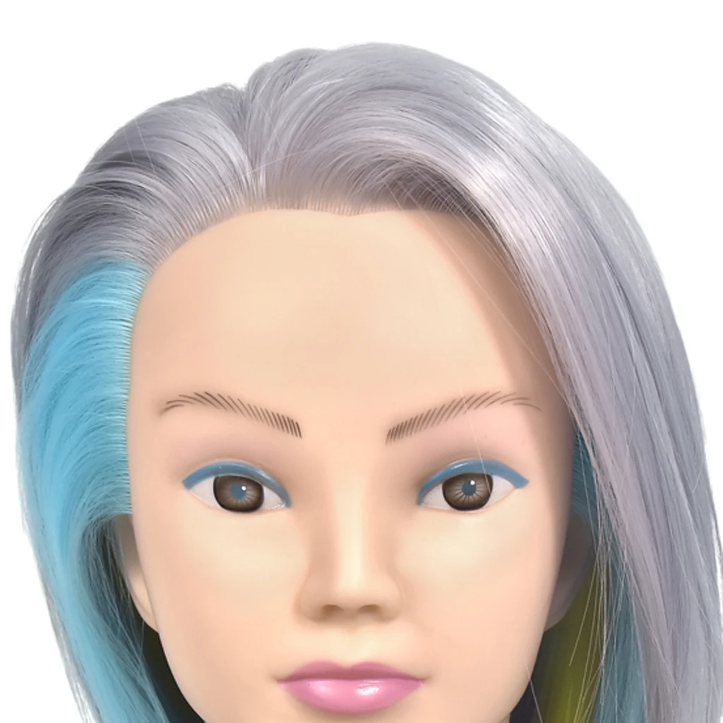 

Training Head Cosmetology Doll Head,Can Be Curling Cutting,Perming,Braiding