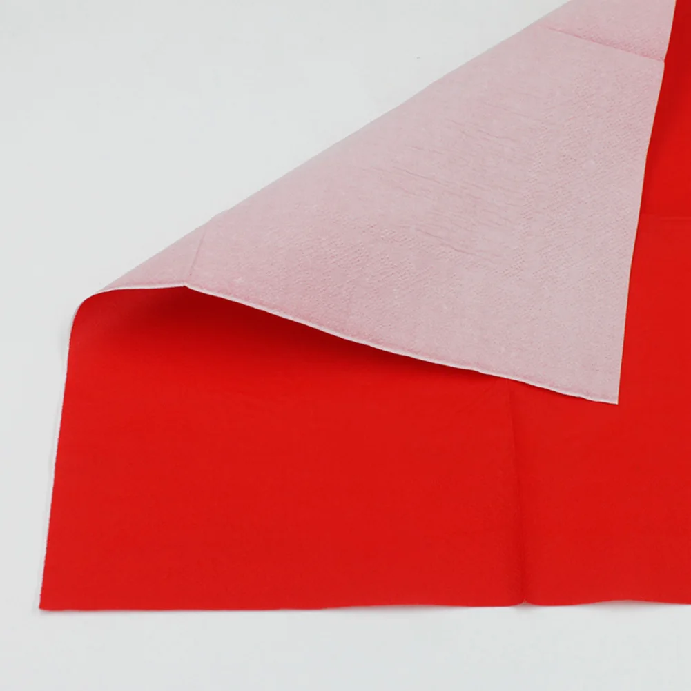 200 шт. сплошной Цвет бумажного венчания столовые салфетки для декупажа печатных