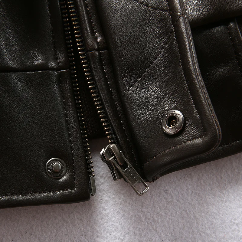 

2020 New Men A2 air force flight jacket fur collar genuine leather jacket men black sheepskin coat winter bomber jacket