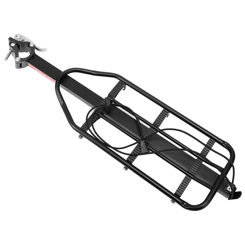 Bicycle Rack MTB Aluminum Alloy Frame Bike Rear Reflector Seat Post Mount Pannier Luggage Carrier Shelf Bracket Quick Relea | Спорт и