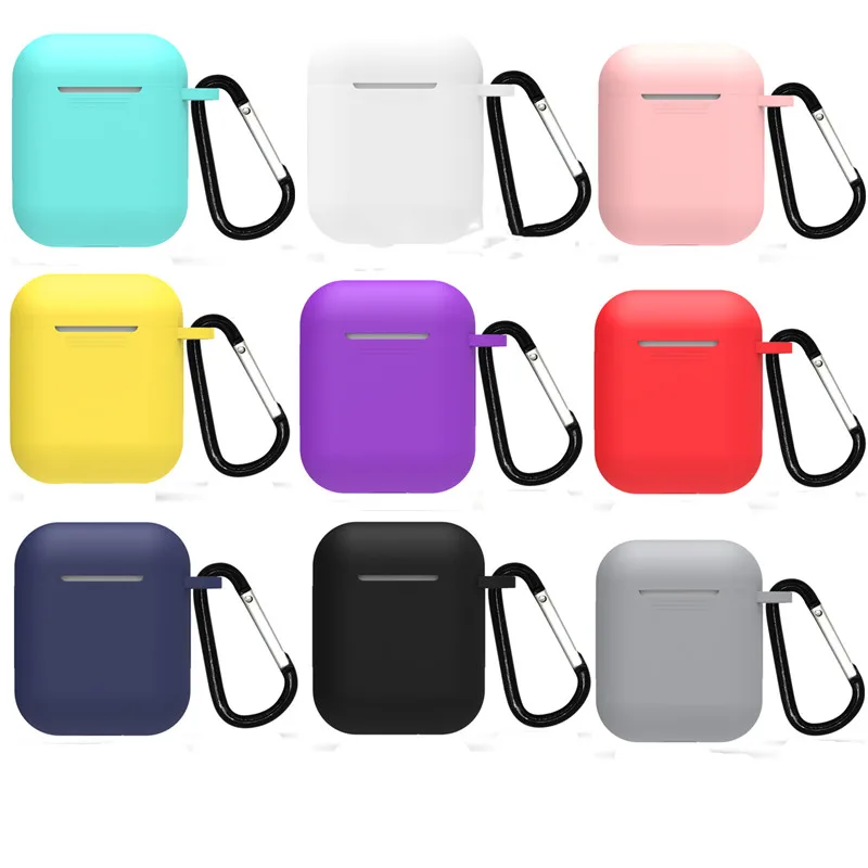 Silicone Earphone Case for Apple Cover Wireless Headphone Protective Pouch for Airpod Storage Box