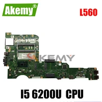akemy for lenovo thinkpad l560 notebook motherboard aill1l2 la c421p cpu i5 6200u ddr3 100 test ok