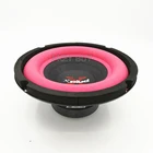Мощный Басовый динамик, 1 шт., 6,5 дюйма, 200 Вт, 4 Ом, автомобильная аудиосистема, сабвуфер с длинным ходом, магнитный Hi-Fi динамик, сборка сделай сам, низкочастотный динамик, красный