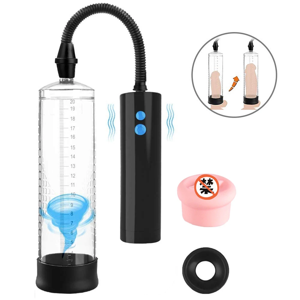 Электрический насос для пениса USB Перезаряжаемый автоматический вакуумный