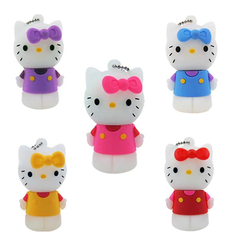Милый флеш накопитель Kitty Cat стильный 64 ГБ 32 USB 2 0 Memoria stick специальные подарки usb 128