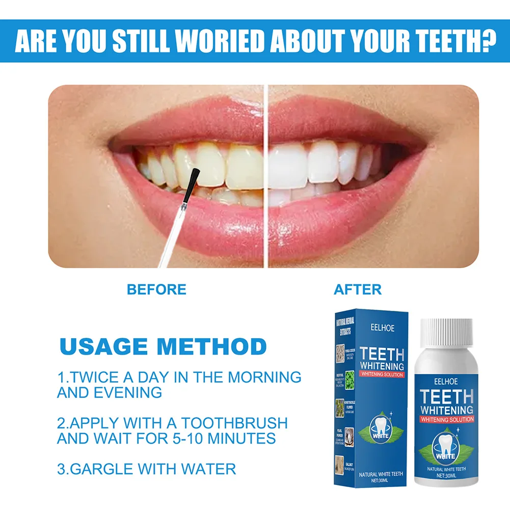 

Effective Teeth Whitening Essence Serum Powder Oral Hygiene Cleansing Remove Plaque Stains Fresh Breath Oral Hygiene Dental Tool