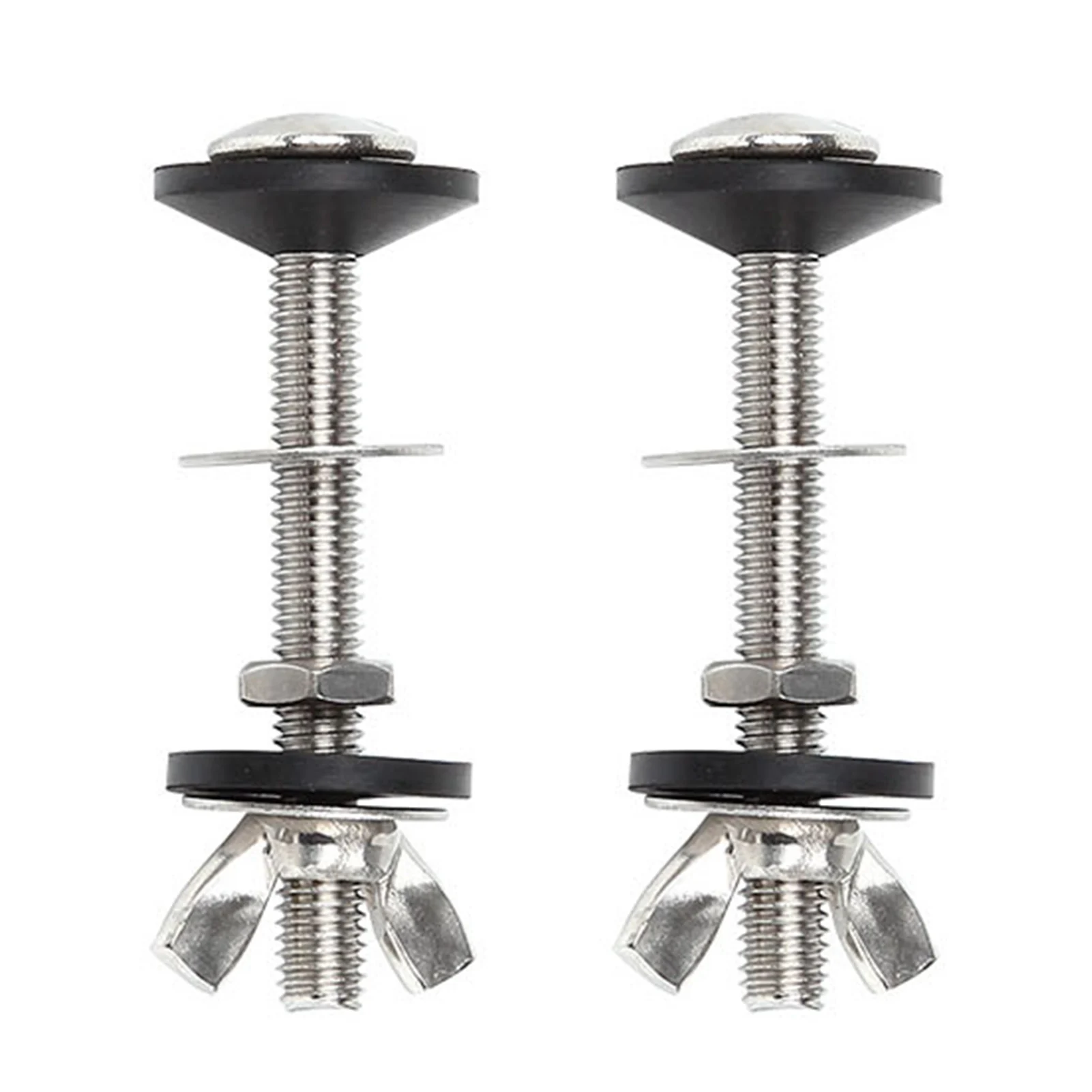 2 Pieces Of Toilet Accessories Water Tank Bolt Set Household Fixing Bolt Set Universal Durable Bathroom Stainless Steel Toilet
