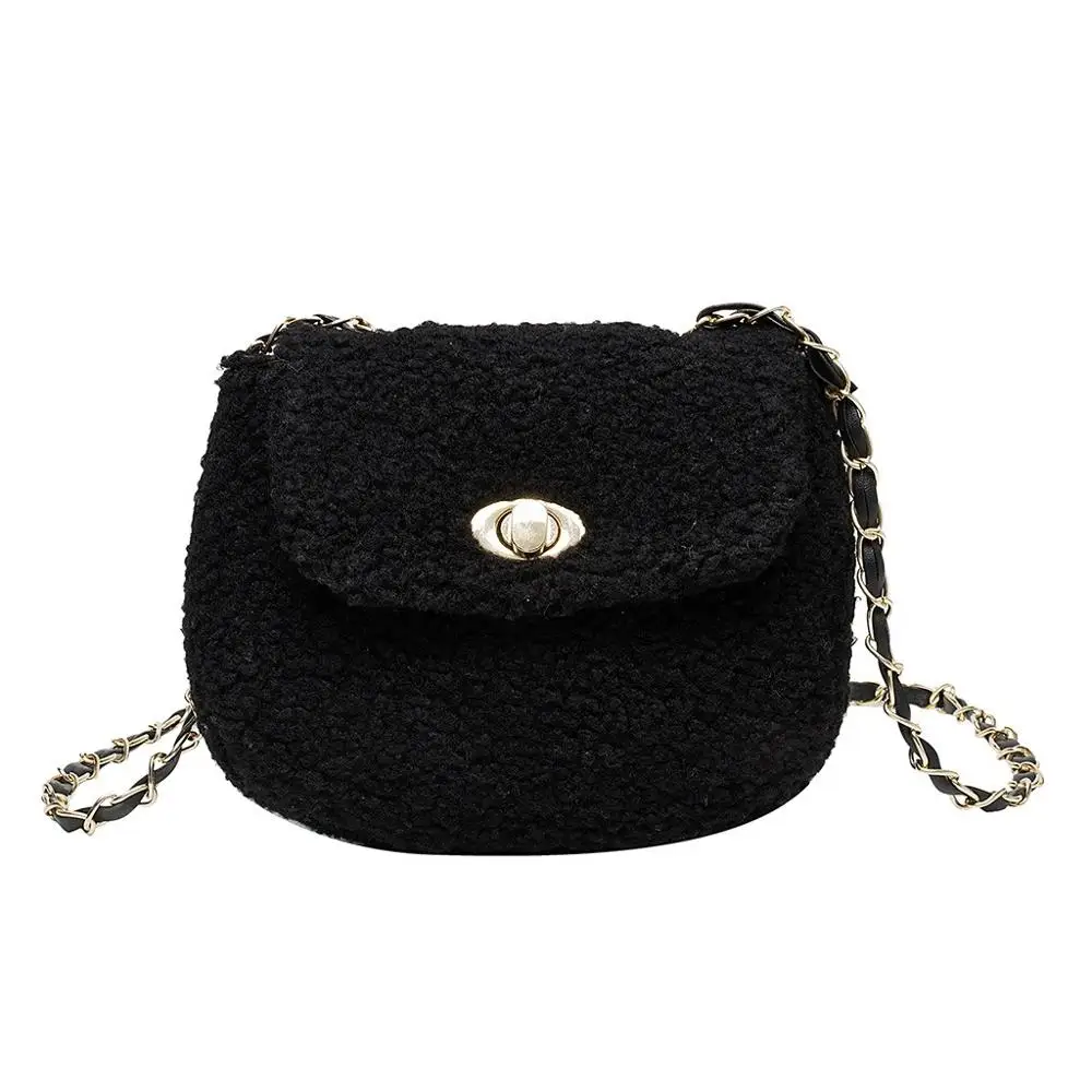 Женская сумка в стиле ретро одноцветная Большая вместительная сумочка из велюра