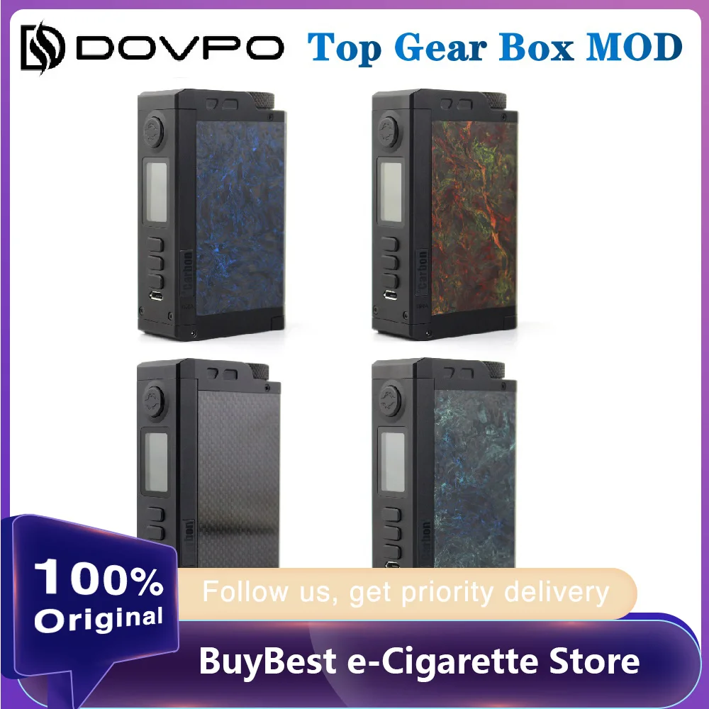 Новинка! Оригинальный боксмод Dovpo Top Gear 200 Вт DNA250C TC подходит для баков 26 мм и станок