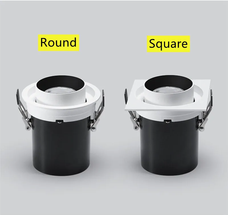 Встраиваемый круглый светодиодный точечный светильникled COB затемнения AC 110V 220V