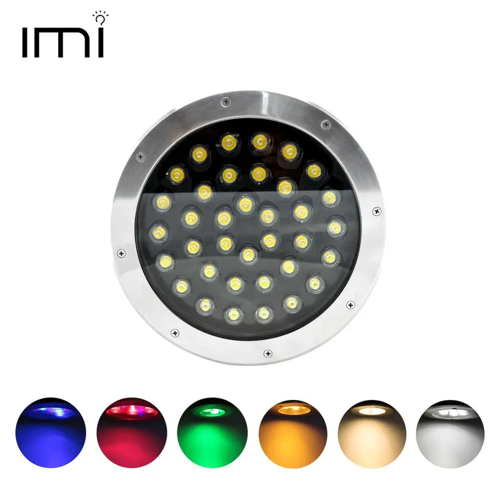 

Inground LED Buried Underground Light AC110 220V Waterproof Outdoor IP68 Recessed Garden Landscape Square Lawn Remote RGB Lamp