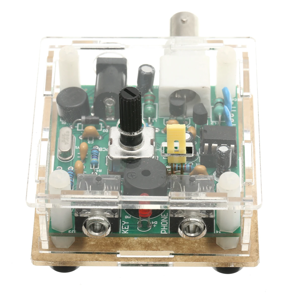 Собранный DC 9-13,8 V S-PIXIE CW QRP коротковолновый радиоприемопередатчик 7,023 Mhz+ акриловый чехол