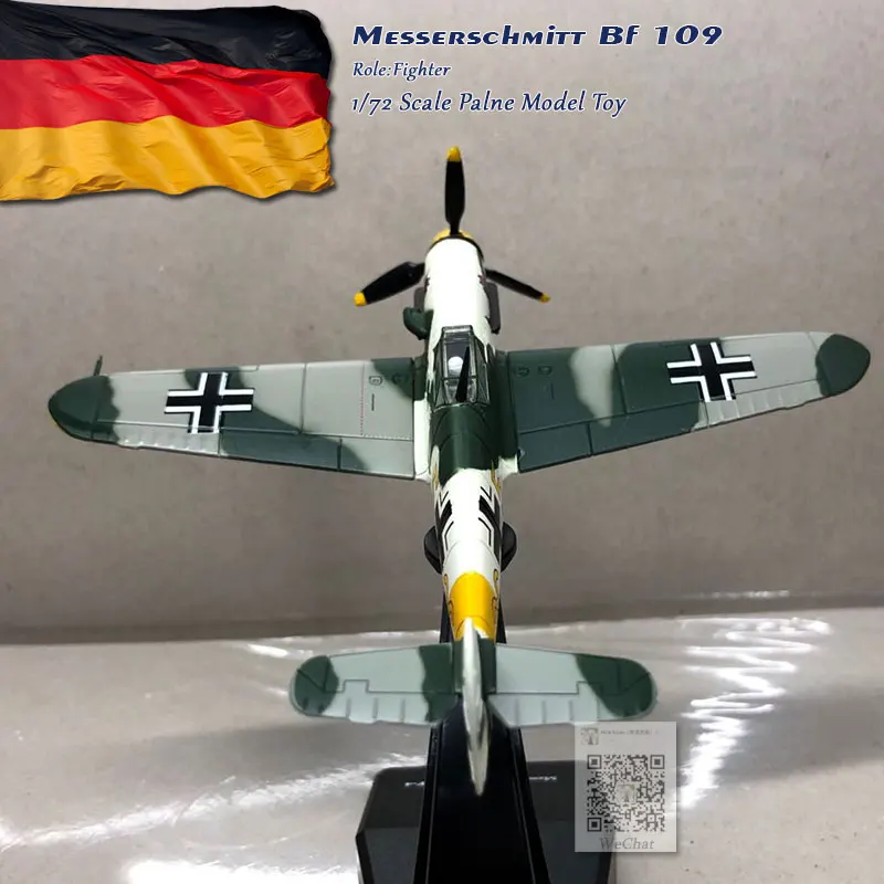 WLTK 1/72 масштаб военная модель игрушки немецкий Bf-109 истребитель литой металлический самолет модель игрушки для коллекции, подарок