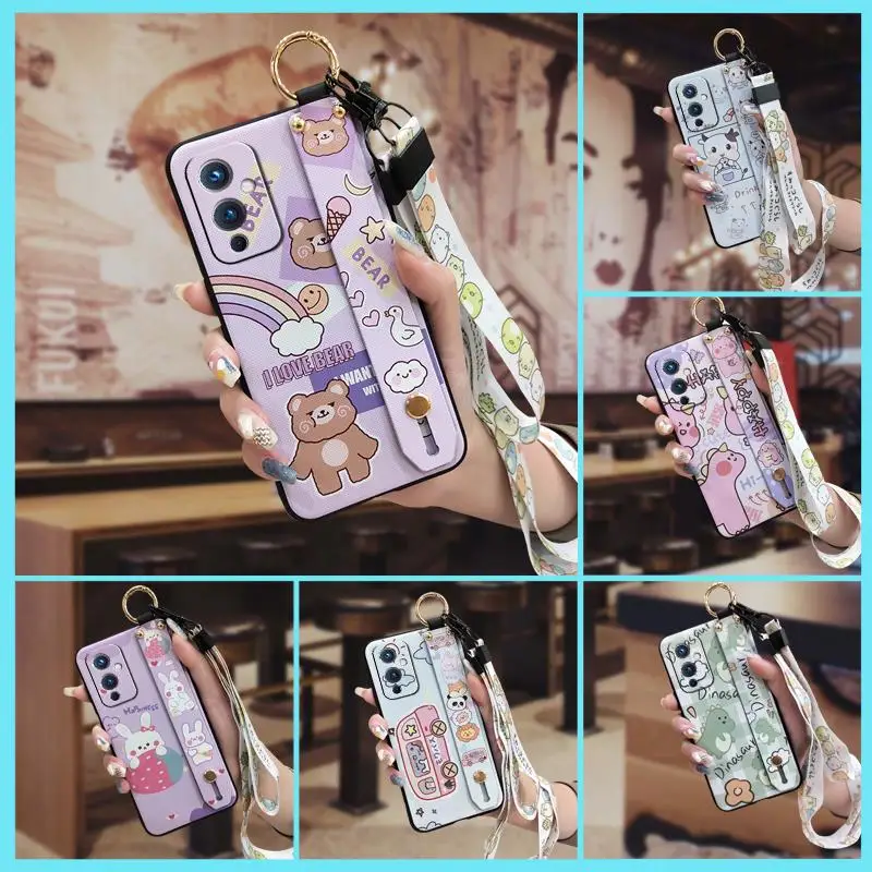 New Arrival Back Cover Phone Case For One Plus 9/1+9 Black Cartoon Fashion Design Cute | Мобильные телефоны и аксессуары