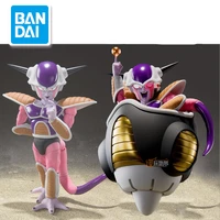 bandai genuine dragon ball shf frieza and flight vehicle joints movable action figure model toys collection for fans gift