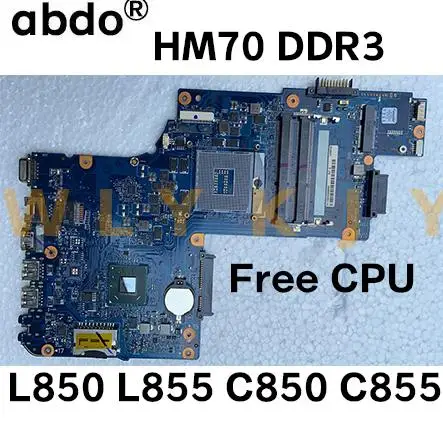 Материнская плата для ноутбука Toshiba L850 L855 C850 C855 H000052740 H000052730 HM70 DDR3 отправки