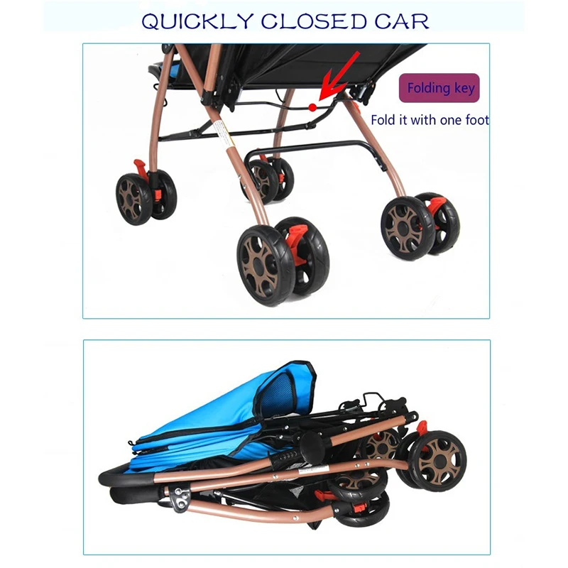 Baby Stroller Travel Pram Kids Carriage Baby Stollers Foldable Pushchair No Tax and Shipping From EU or CN