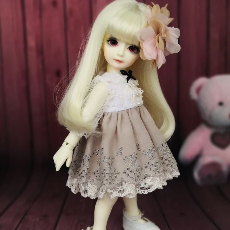BJD одежда 1/4 bjd Кукольное платье + пальто повязка для волос SD MDD кукольные