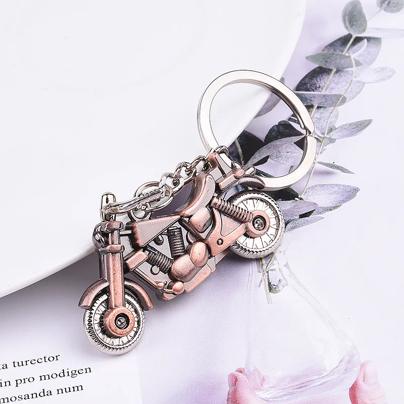 

2021 Creative Simulation Retro 3d Motorcycle Pendant Keychain Men's And Women's Metal Motorcycle Keychain Holiday Gifts