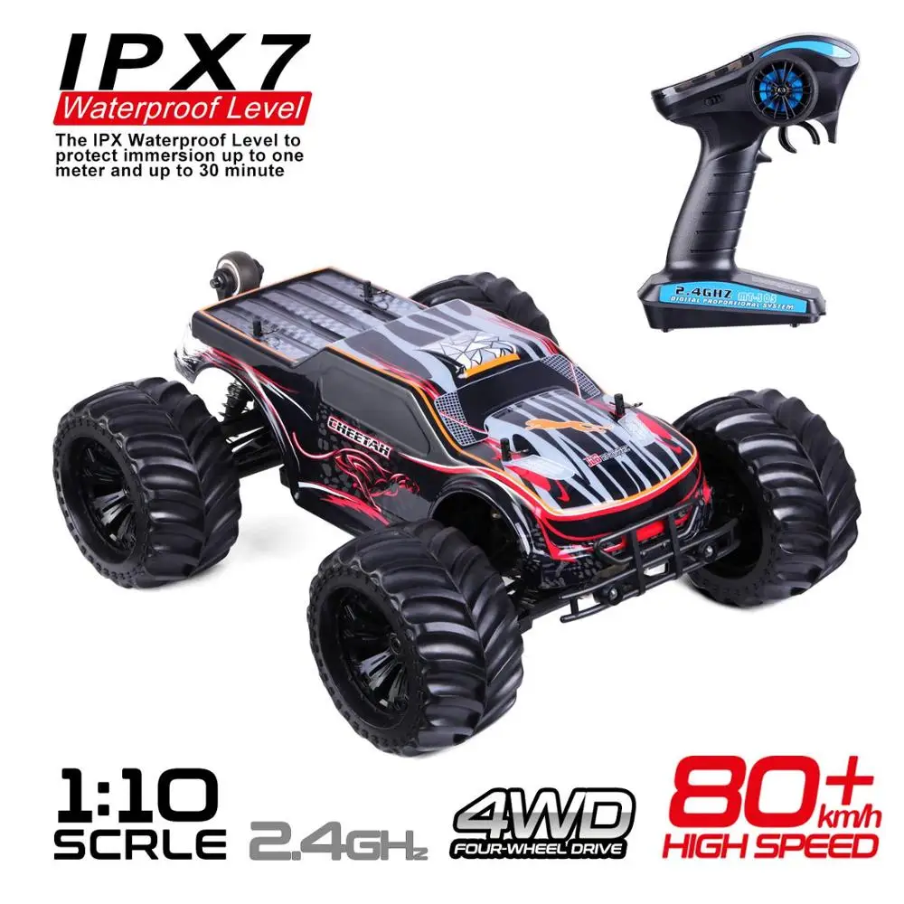 

4WD 4x4 Off Road Truck 1:10 Remote Control Car High Speed ​​RC Trucks Radio Control Brushless Electric Racing RC Cars IPX7